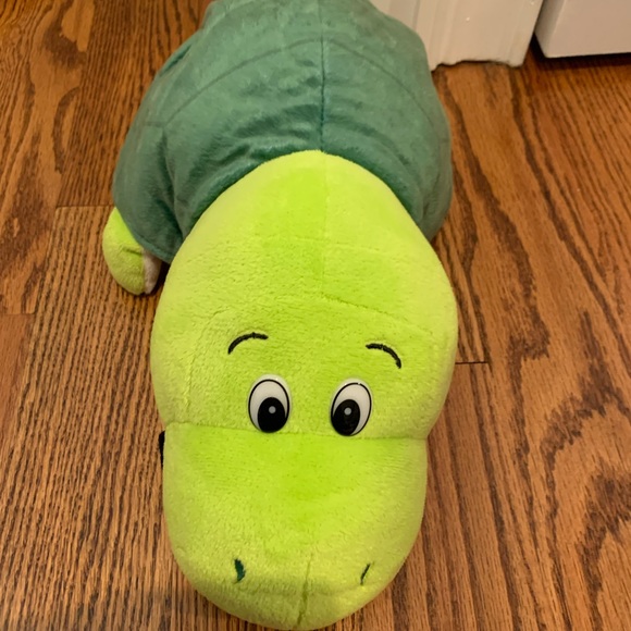 16" Plush 2 in 1 Pillow - Rainbow Tiger Transforming to Turtle - Picture 9 of 10